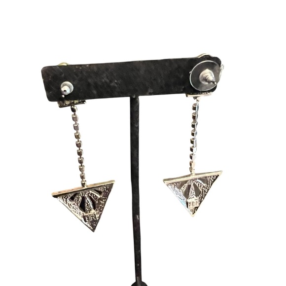 Banana Republic Silver Geometric Earrings - Picture 3 of 4